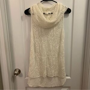 Cato sleeveless knit crochet sweater